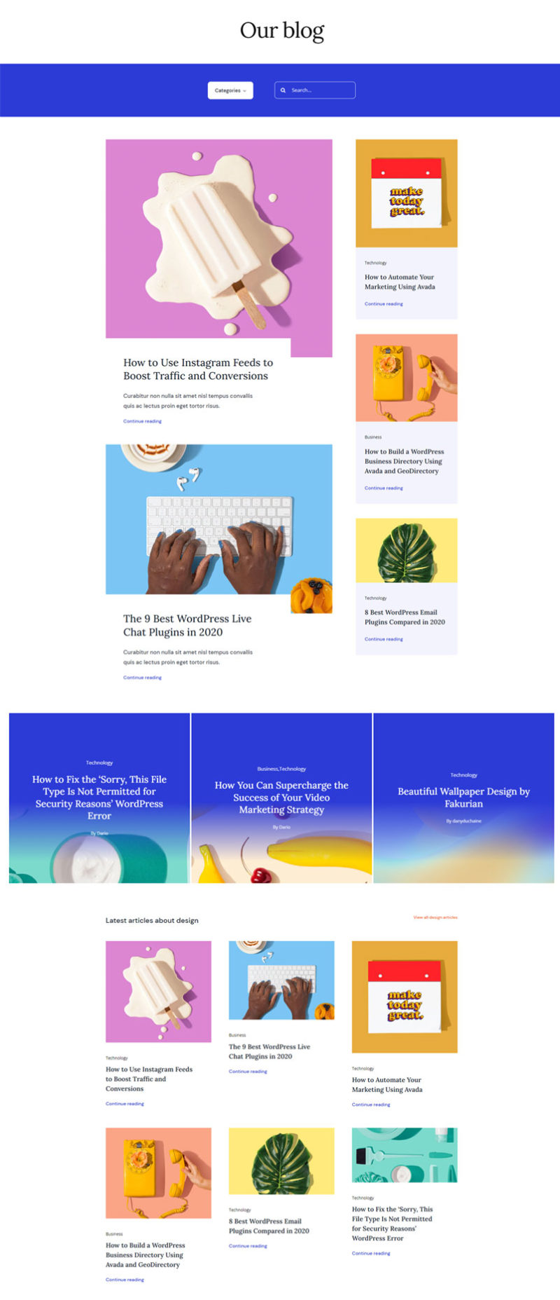 Avada Studio Amazing prebuilt content for Avada Avada Studio Amazing prebuilt content for Avada