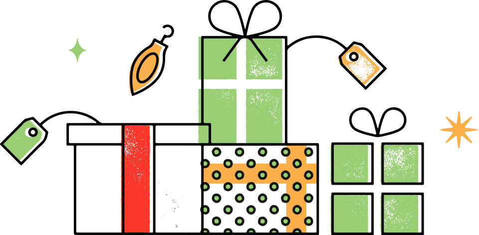 Christmas Gifts Illustration